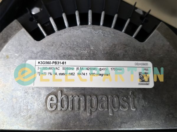 Quạt EBMPAPST K3G560-PB31-61, 400VAC, 560mm