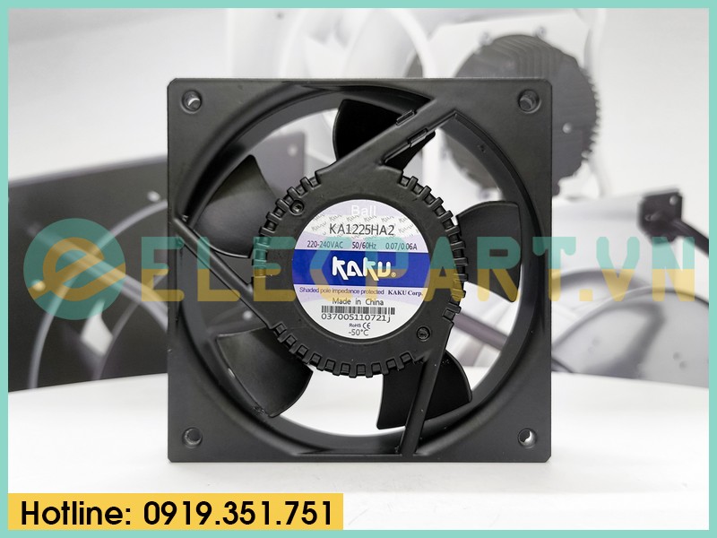 Quạt hút tủ điện KAKU KA1225HA2, 220-240VAC, 120x120x25mm