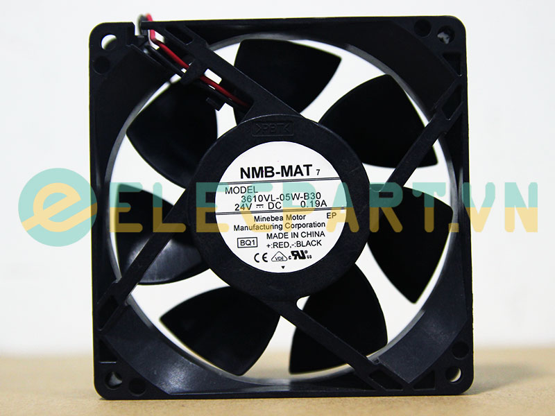 Quạt biến tần NMB 3610VL-05W-B30, 24VDC, 92x92x25mm