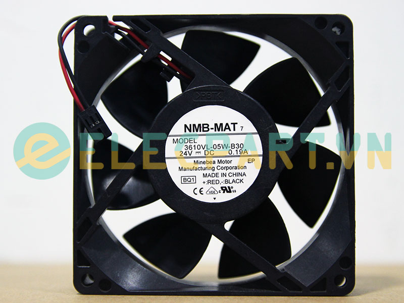 Quạt biến tần NMB 3610VL-05W-B30, 24VDC, 92x92x25mm