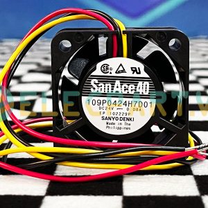 Quạt biến tần SANYO DENKI 109P0424H7D01, 24VDC, 40x40x15mm