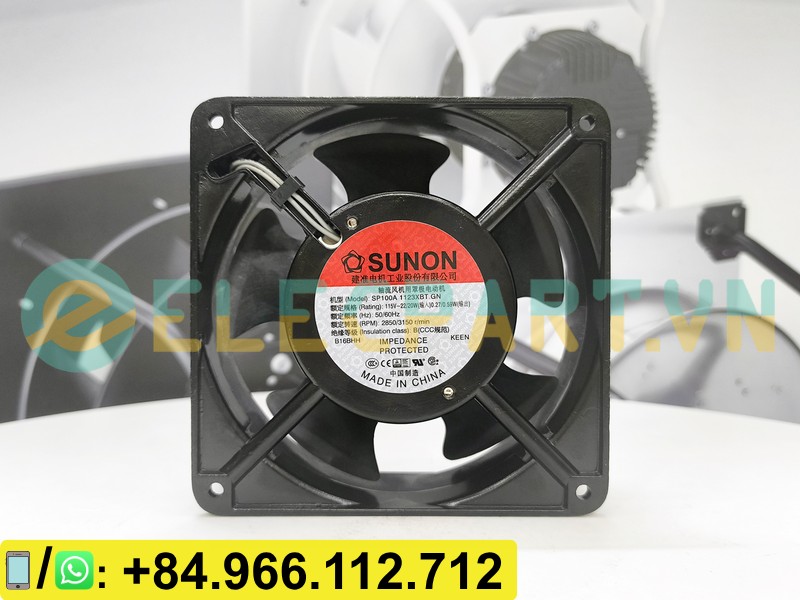 Quạt hút tủ điện SUNON SP100A-1123XBT.GN, 115VAC, 120x120x38mm