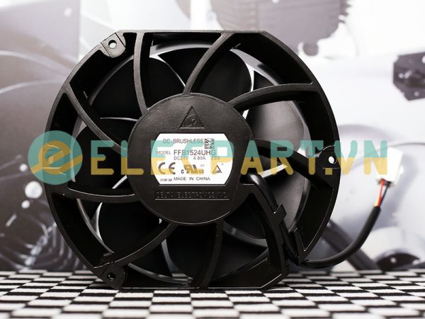 Voltage: 24VDC Current: 1.70A Power: 23.28W Speed :4000rpm AIrflow: 302CFM Noise: 60dBA Size: 172x150x51mm Bearing Type: Ball Housing Material: Aluminum Termination: Wire Leads
