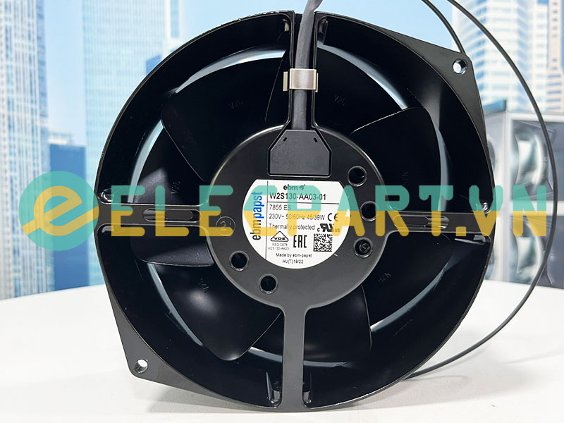 Quạt hút tủ điện EBMPAPST W2S130-AA03-01, 230VAC, 172x150x55mm