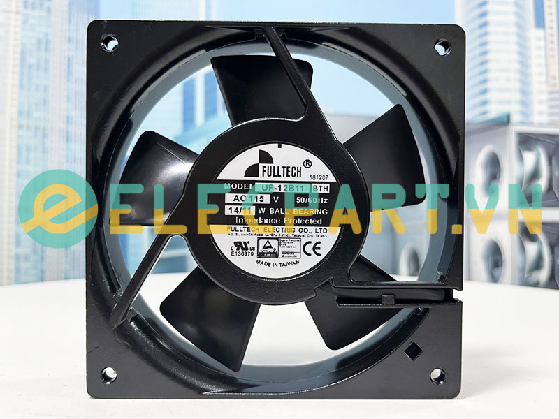Quạt hút tủ điện FULLTECH UF-12B11 BTH, 115VAC, 120x120x25mm