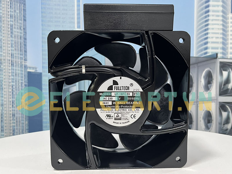 Quạt hút tủ điện FULLTECH UF-16FC23 BTHD, 230VAC, 160x160x62mm