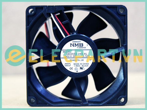 Quạt biến tần NMB 08025SS-24N-AL, 24VDC, 80x80x25mm