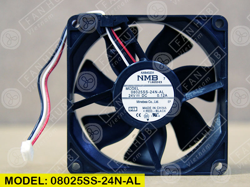 Quạt biến tần NMB 08025SS-24N-AL, 24VDC, 80x80x25mm