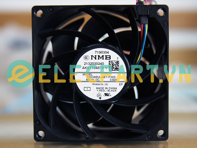 Quạt biến tần NMB 08038RA-48T-FWD, 48VDC, 80x80x38mm