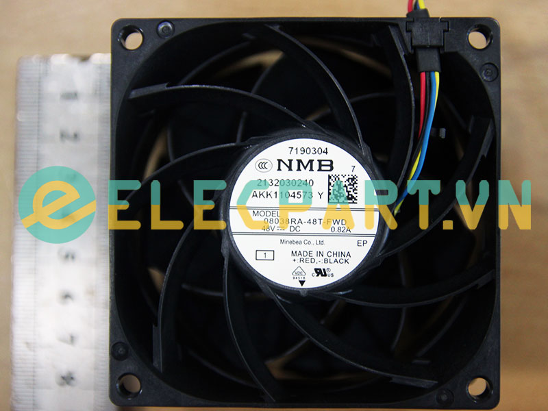 Quạt biến tần NMB 08038RA-48T-FWD, 48VDC, 80x80x38mm