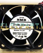 Quạt biến tần NMB 2410ML-05W-B70, 24VDC, 60x60x25mm
