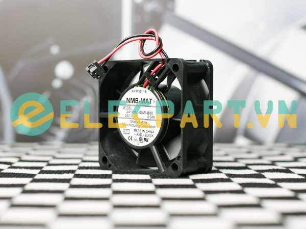 Quạt biến tần NMB 2410ML-05W-B80, 24VDC, 60x60x25mm