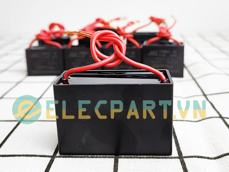 Tụ điện CBB61 10uF, 450VAC Dây cắm
