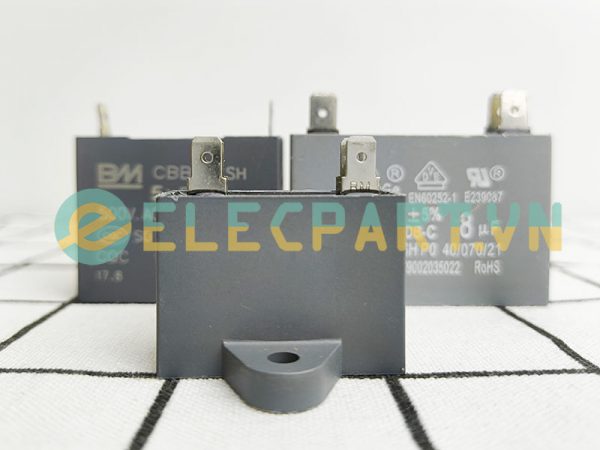 Tụ điện BM CBB61 2.5uF, 450VAC Giắc cắm