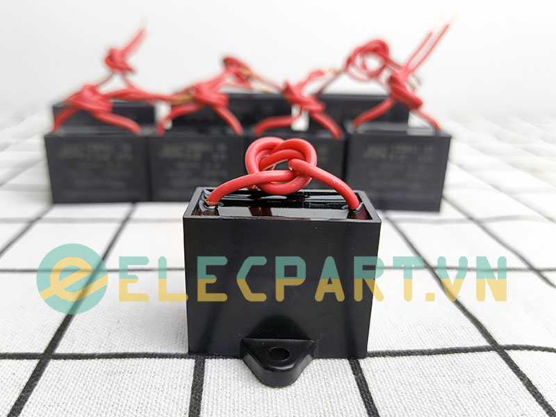 Tụ điện CBB61 3uF, 450VAC Dây cắm