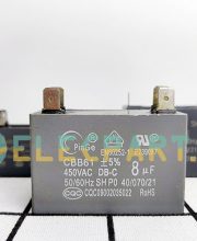 Tụ điện CBB61 8uF, 450VAC Giắc cắm
