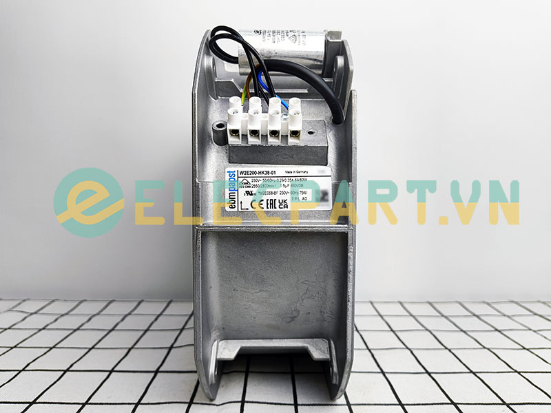 Quạt hút tủ điện EBMPAPST W2E200-HK38-01, 230V, 225x225x80mm