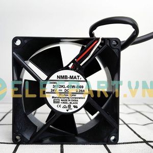 Quạt biến tần NMB 3112KL-05W-B69, 24VDC, 80x80x32mm