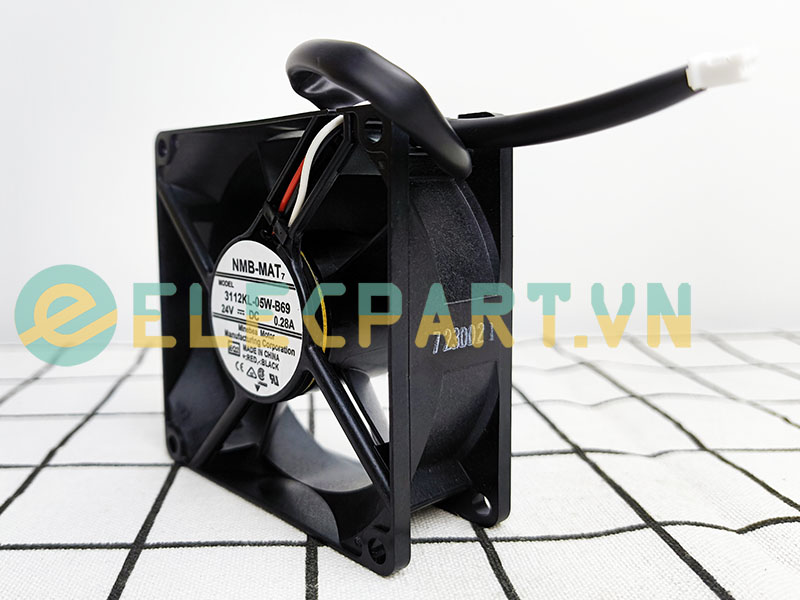 Quạt biến tần NMB 3112KL-05W-B69, 24VDC, 80x80x32mm