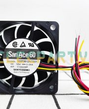 Quạt biến tần SANYO DENKI 109P0612H7D01, 12VDC, 60x60x15mm