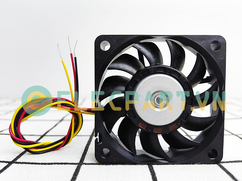 Quạt biến tần SANYO DENKI 109P0612H7D01, 12VDC, 60x60x15mm