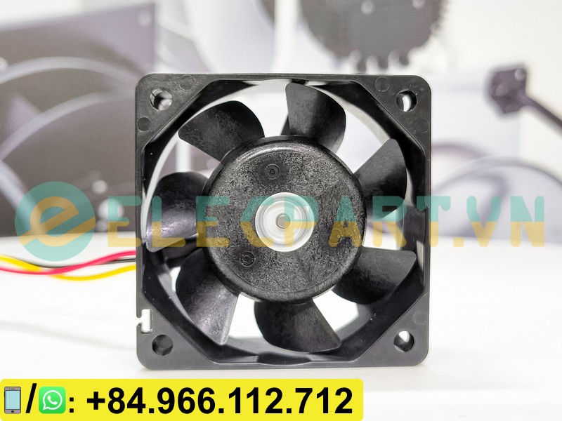 Quạt biến tần SANYO DENKI 109R0612J401, 12VDC, 60x60x25mm