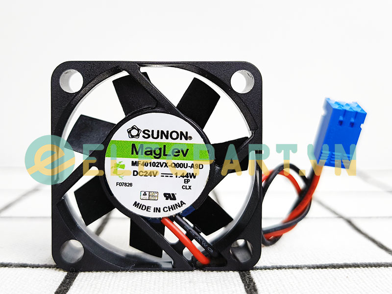 Quạt biến tần SUNON MF40102VX-Q00U-A9D, 24VDC, 40x40x10mm