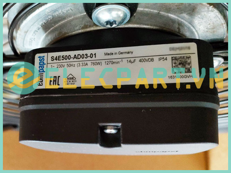 Quạt EBMPAPST S4E500-AD03-01, 230VAC, 500mm