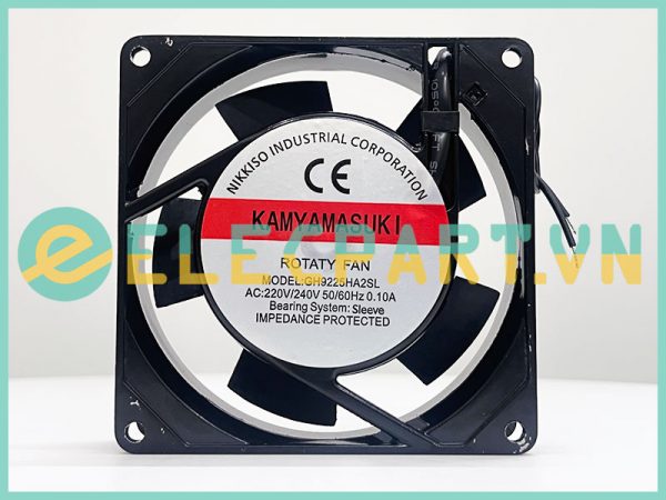Quạt hút tủ điện KAMYAMASUKI GH9225HA2SL, 220-240VAC, 92x92x25mm