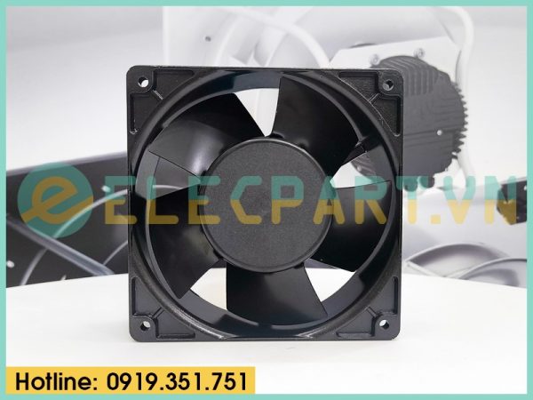 Quạt hút tủ điện Bi-Sonic 4E-230B 02, 230VAC, 120x120x38mm