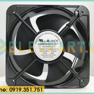 Quạt hút tủ điện COMMONWEALTH FP-20060EX-S1-B, 110/120VAC, 200x200x60mm