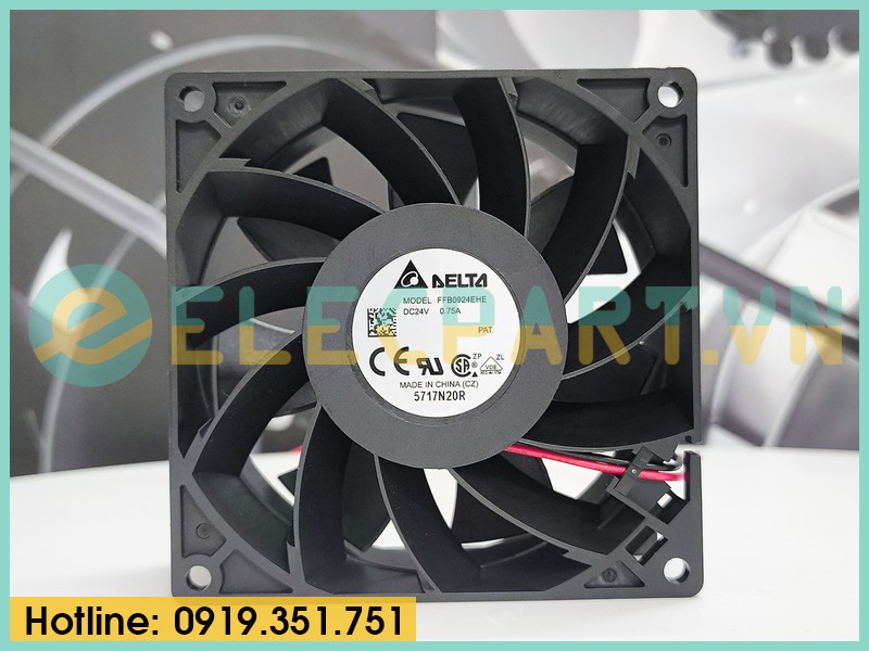 Quạt biến tần DELTA FFB0924EHE, 24VDC, 92x92x38mm