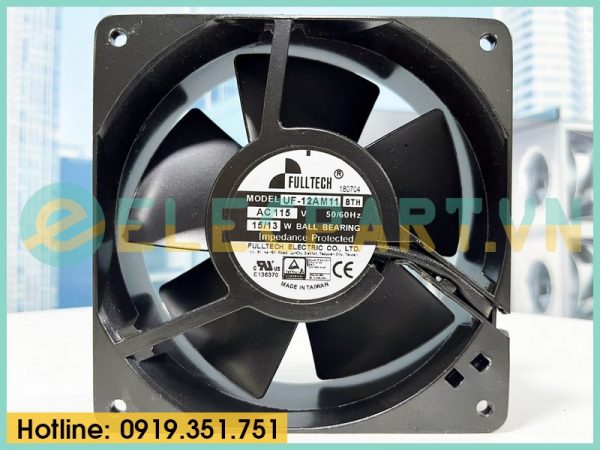 Quạt hút tủ điện FULLTECH UF-12AM11 BTH, 115VAC, 120x120x38mm