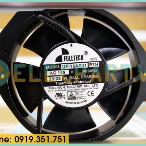 Quạt hút tủ điện FULLTECH UF-15AC11 BTH, 115VAC, 172x150x38mm