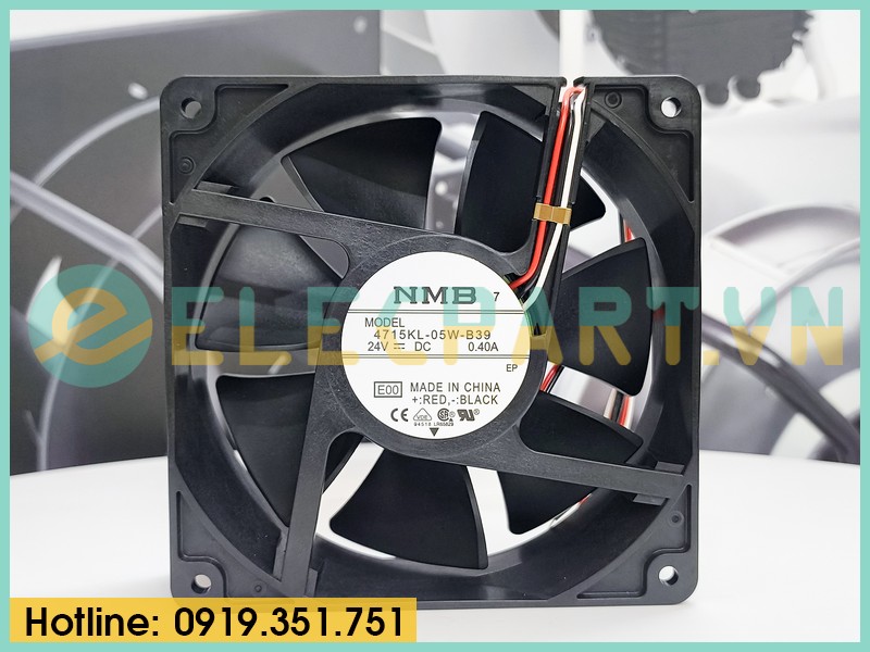 Quạt biến tần NMB 4715KL-05W-B39, 24VDC, 120x120x38mm