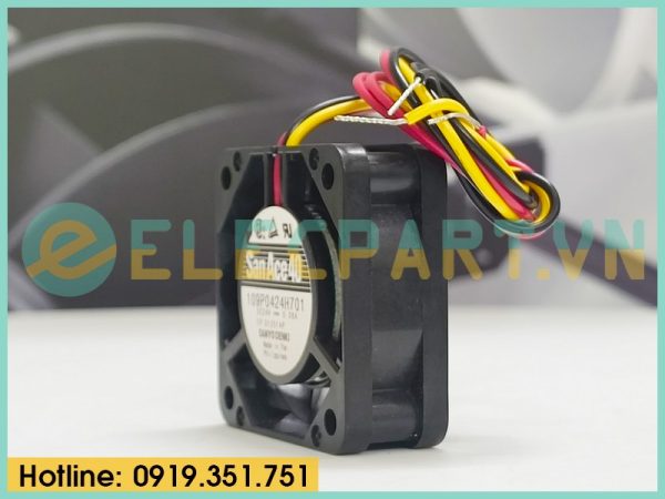 Quạt biến tần SANYO DENKI 109P0424H701, 24VDC, 40x40x15mm