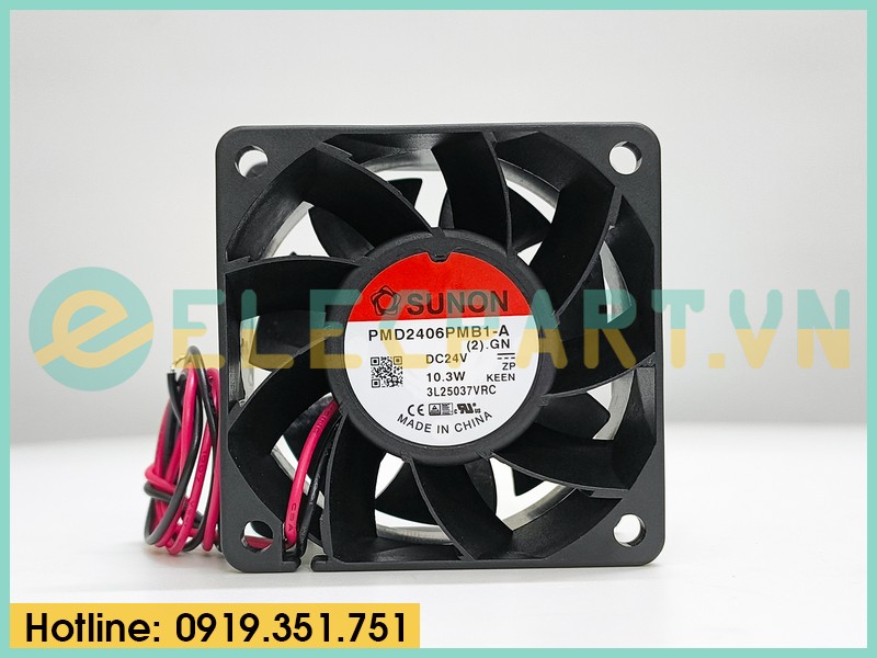 Quạt biến tần SUNON PMD2406PMB1-A(2).GN, 24VDC, 60x60x38mm