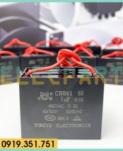Tụ điện CBB61 7uF, 450VAC Dây cắm