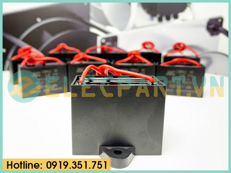 Tụ điện CBB61 8uF, 450VAC Dây cắm
