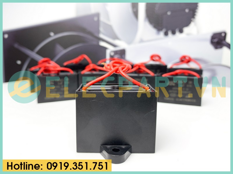 Tụ điện CBB61 9uF, 450VAC Dây cắm