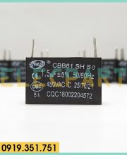 Tụ điện SENJU CBB61 1.5uF, 450VAC Giắc cắm