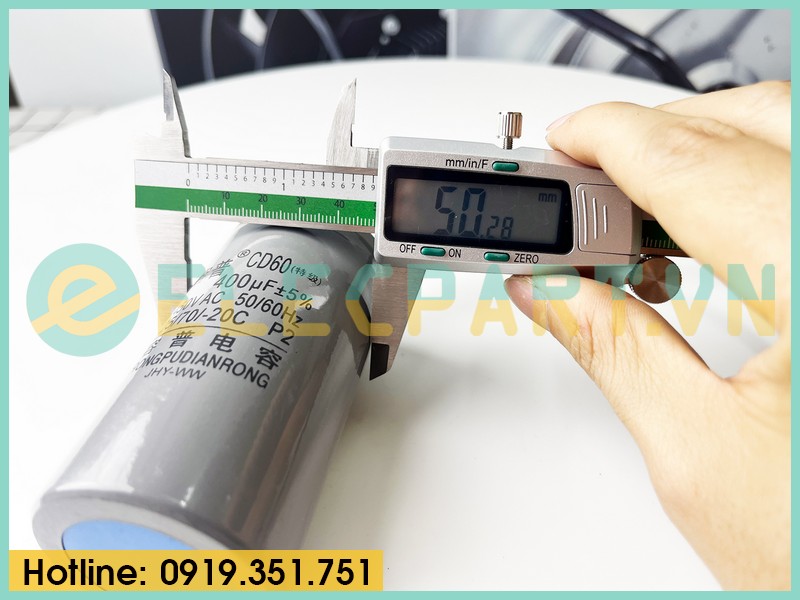 Tụ điện CD60 400uF, 450VAC Dây cắm