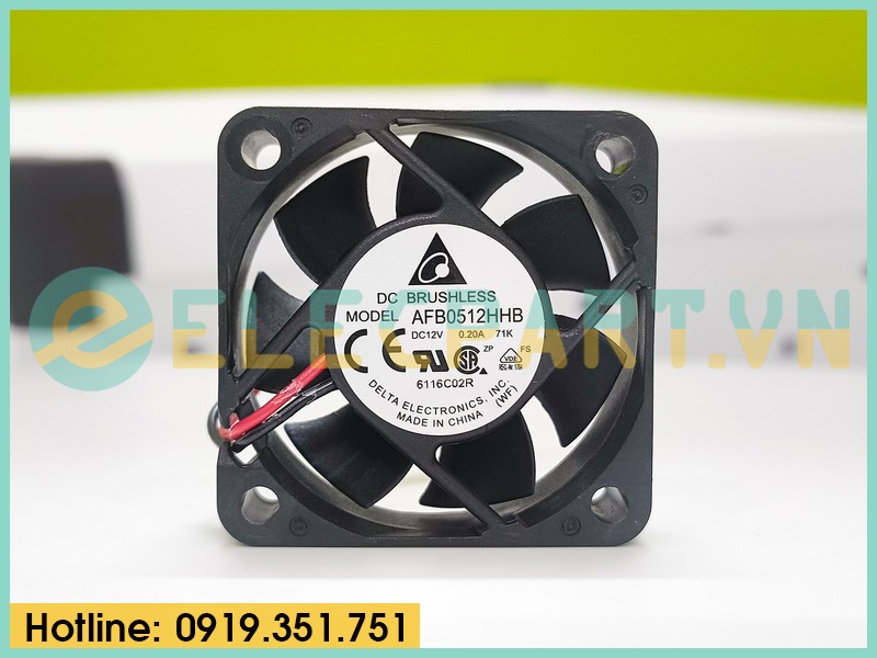 Quạt biến tần DELTA AFB0512HHB, 12VDC, 50x50x15mm