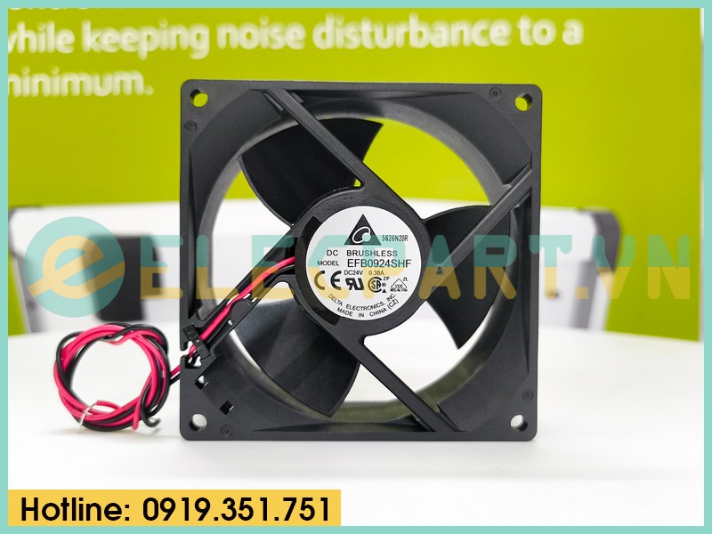 Quạt biến tần DELTA EFB0924SHF, 24VDC, 92x92x32mm