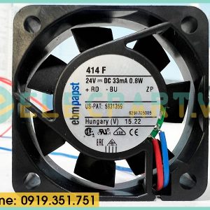 Quạt tản nhiệt EBMPAPST 414F, 24VDC, 40x40x10mm