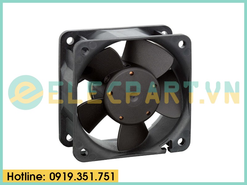 Quạt tản nhiệt EBMPAPST 612NGME, 12VDC, 60x60x25mm