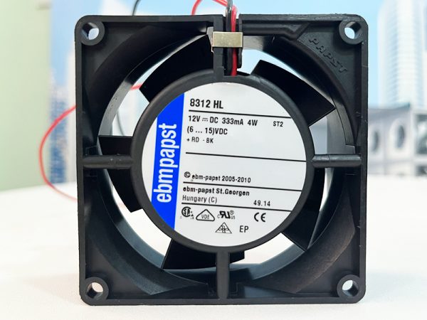 Quạt EBMPAPST 8312 HL, 12VDC, 80x80x32mm