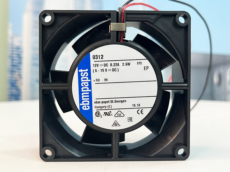 Quạt EBMPAPST 8312, 12VDC, 80x80x32mm