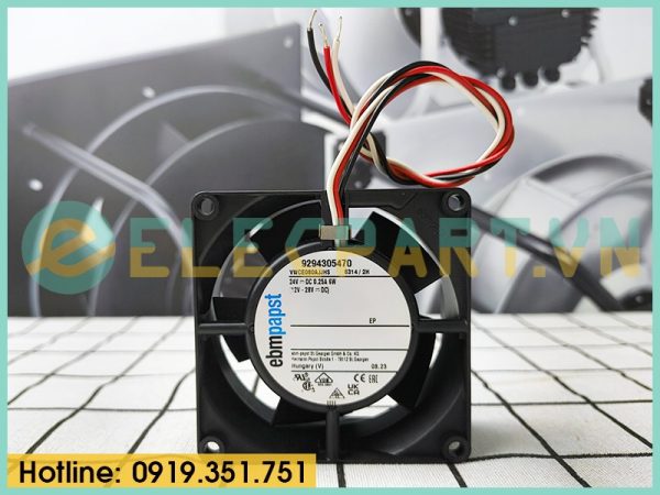 Quạt EBMPAPST 8314/2H, 24VDC, 80x80x32mm