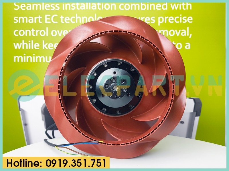 Quạt ly tâm EBMPAPST R2E225-RA92-10, 230VAC, 225mm